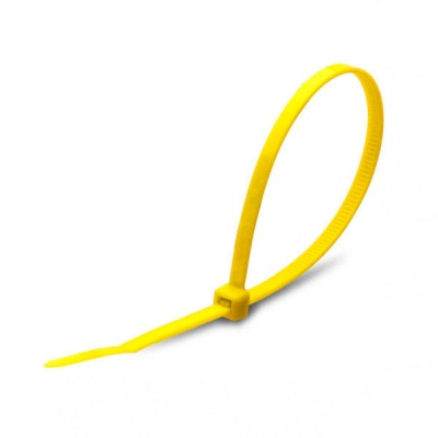 Хомут -стяжка пластиковый, желтые 5х300  (61331-12